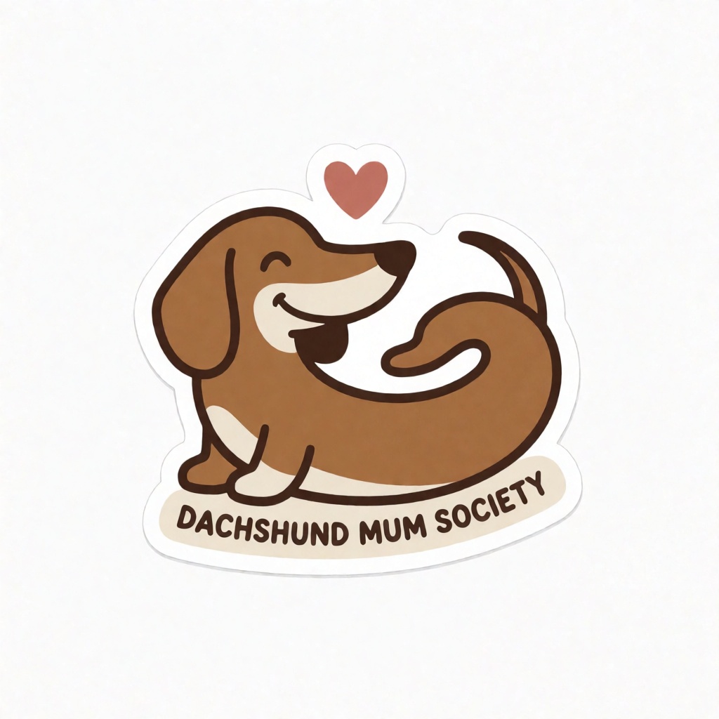 Dachshund Mum Society Good Dog t-shirt design