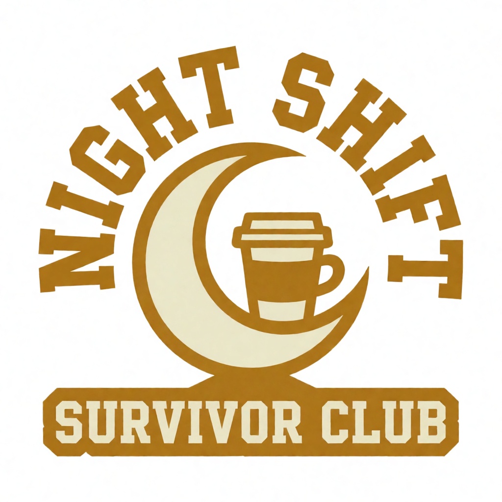 Night Shift Survivor Club Scrubs & Sarcasm t-shirt design