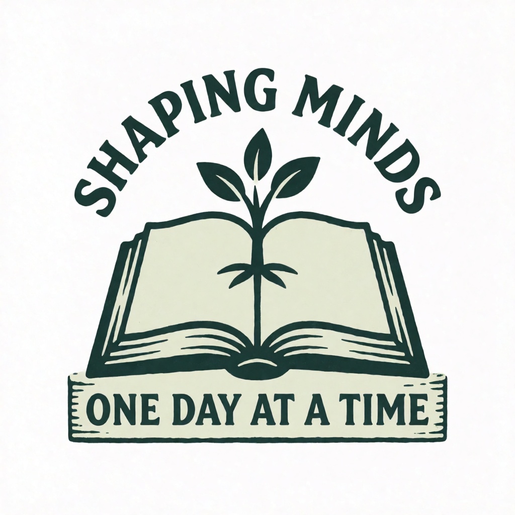 Shaping Minds One Day at a Time Teacher's Lounge t-shirt design